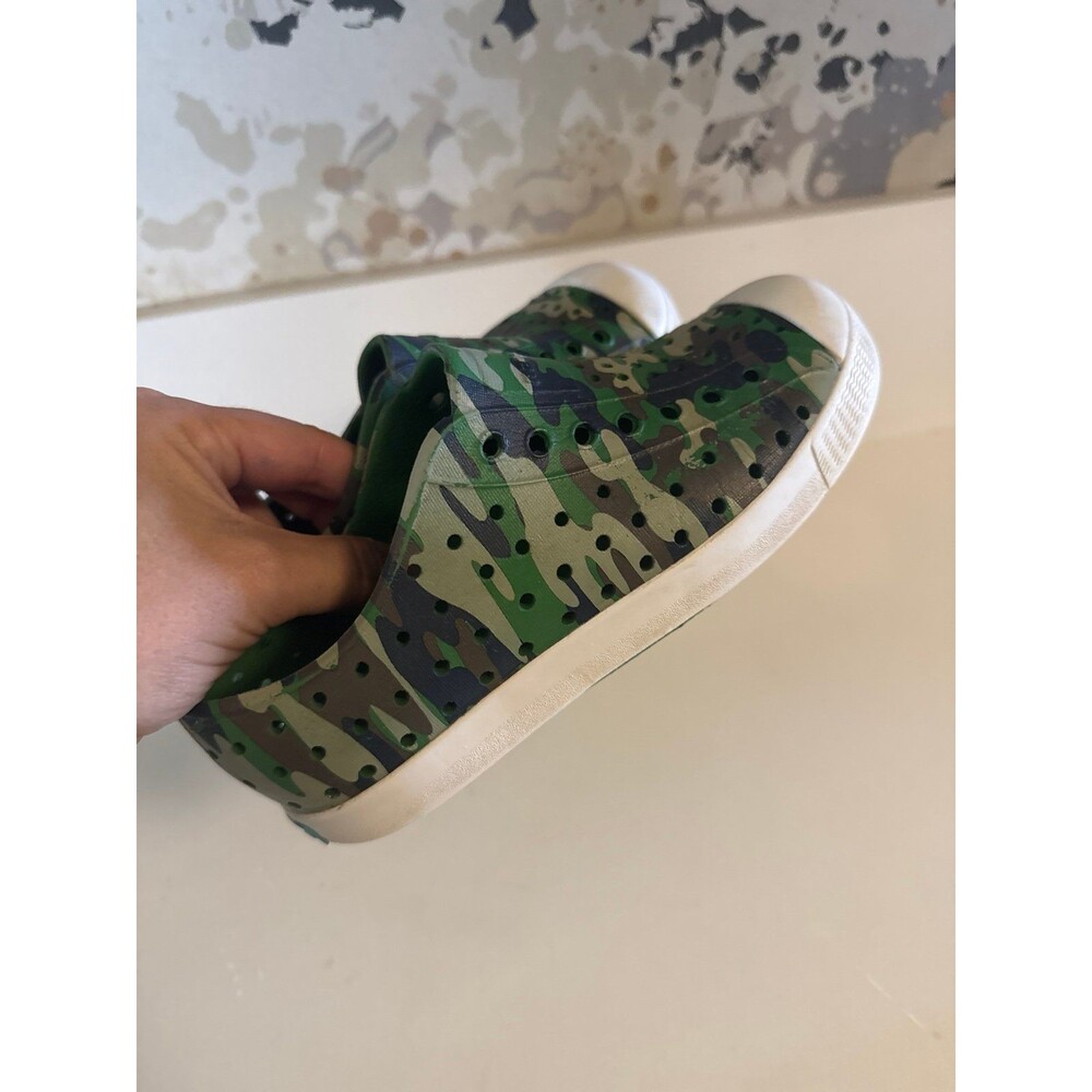 Native Kids Camo Slip On rubber Shoes